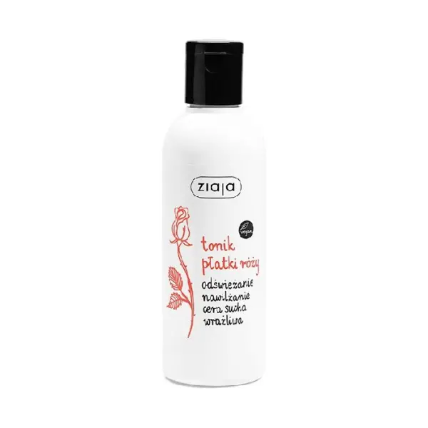 ZIAJA Płatki Róży Tonik, 200 ml