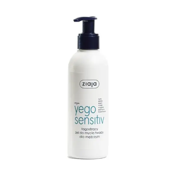 ZIAJA Yego Sensitiv Żel do mycia twarzy łagodzący, 200ml