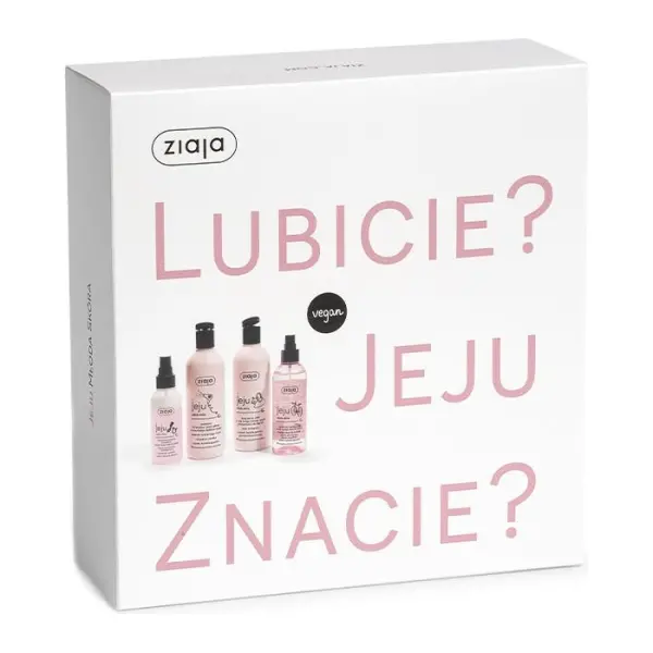 ZIAJA Zestaw prezentowy JEJU młoda skóra różowy