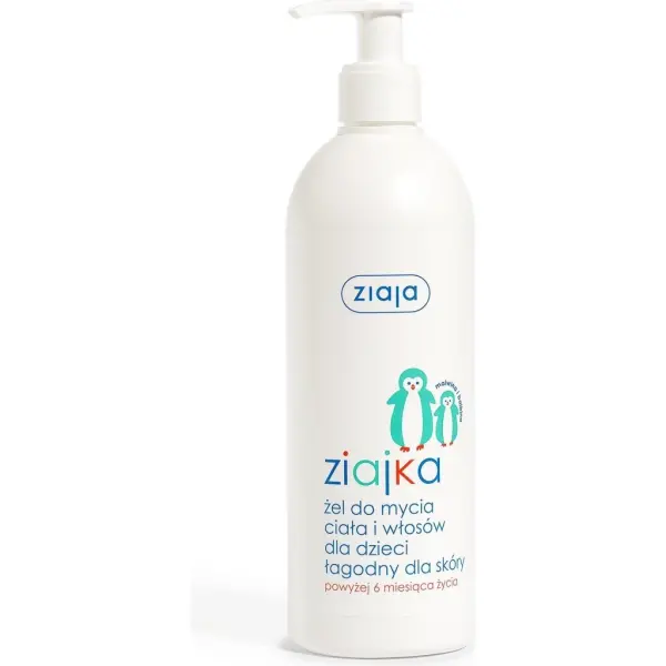 ZIAJA ZIAJKA żel do mycia ciała i włosów dla dzieci łagodny dla skóry 400ml