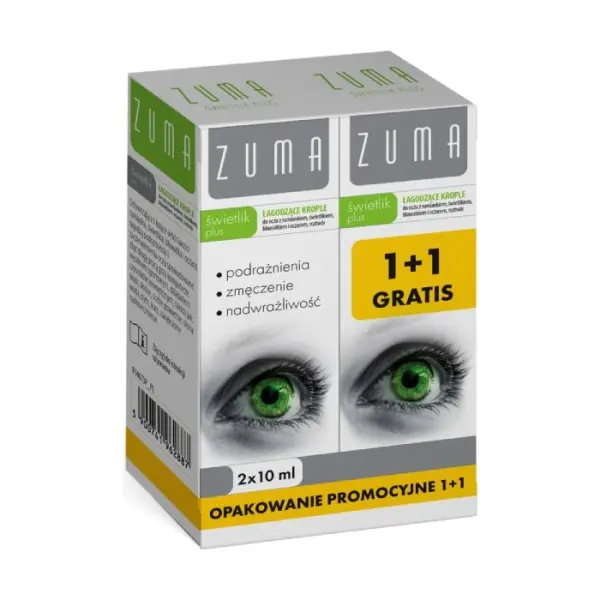 ZUMA Świetlik Plus krople do oczu, 2x10 ml